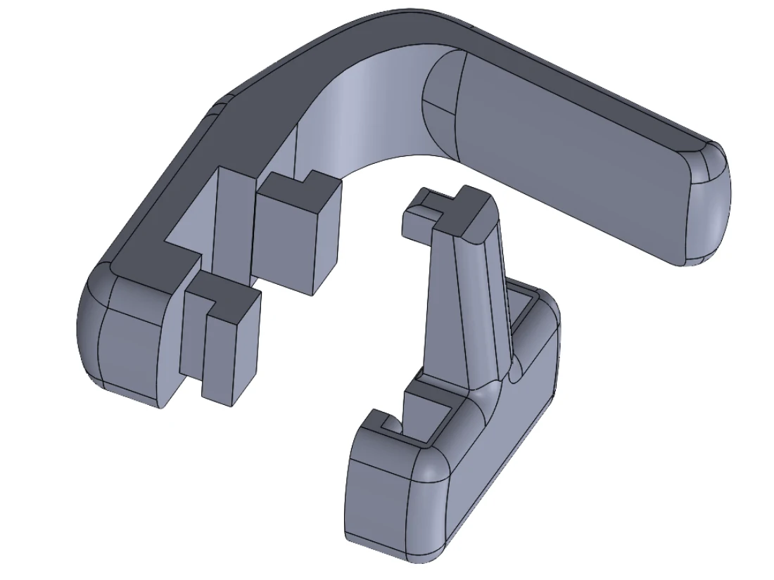 Arched handle · production parametric CAD