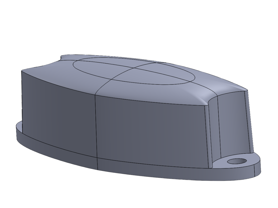 Oval housing enclosure · parametric model
