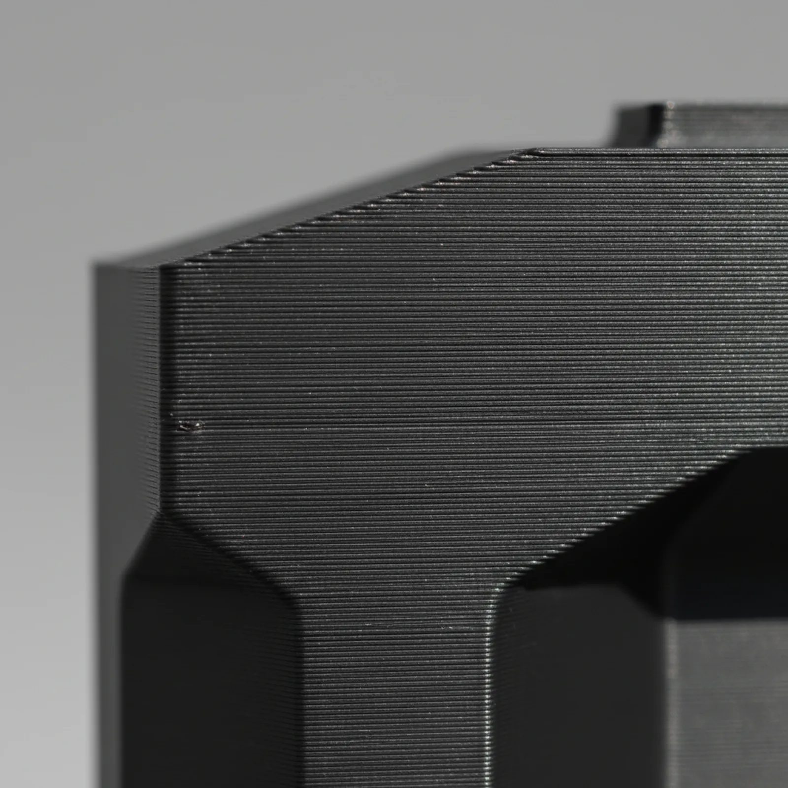 Macro of a flame-rated 3D-printed surface