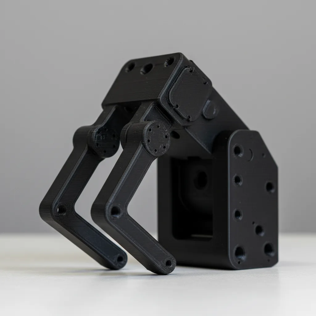 A 3D-printed PA612-ESD robotics end-of-arm tooling gripper