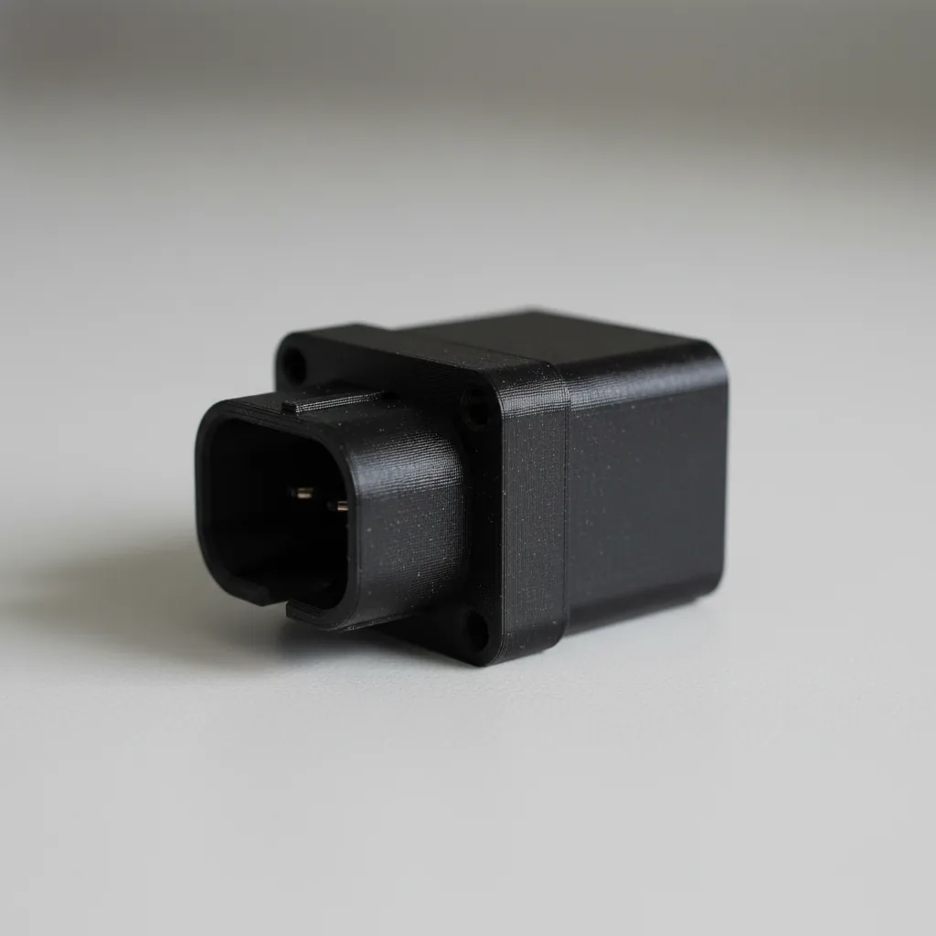 A 3D-printed PET-CF electrical connector housing