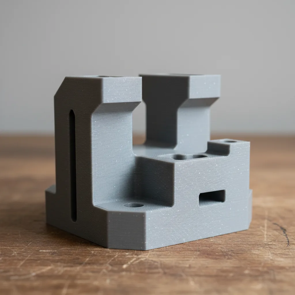 A 3D-printed grey PET-GF manufacturing jig and fixture
