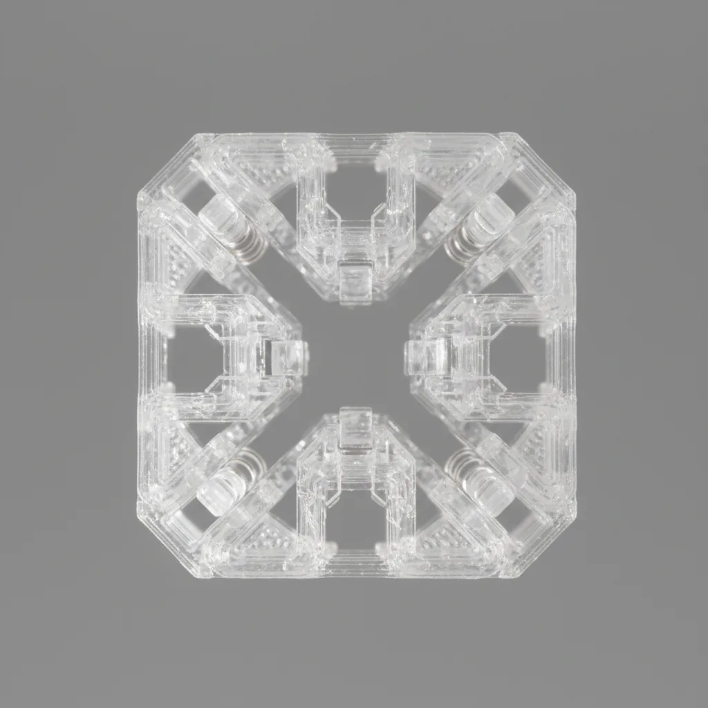 A single 3D-printed translucent PETG+ impact-resistant part