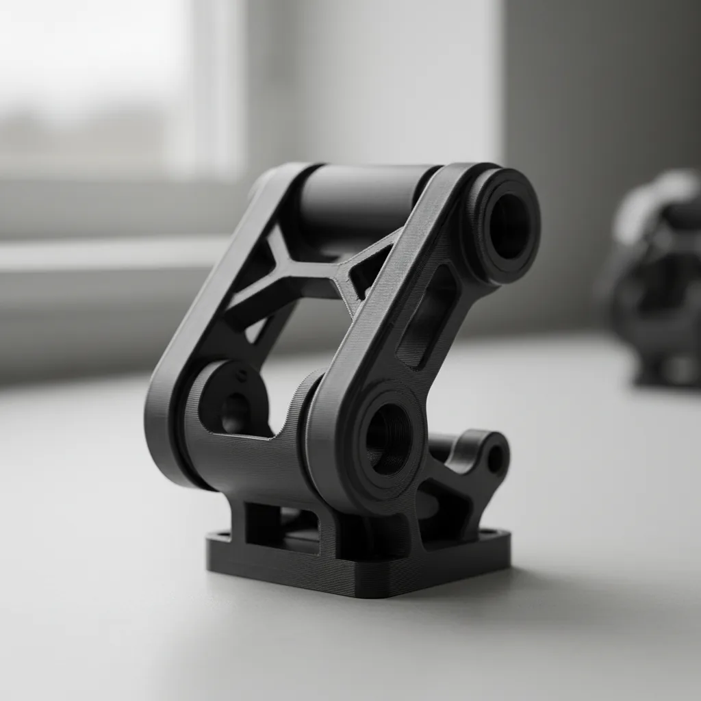 A 3D-printed PETG-rCF robotics arm load-bearing housing