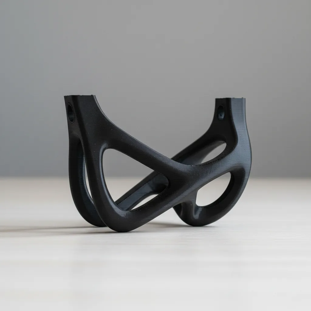 A 3D-printed PETG-rCF topology-optimised lightweight bracket