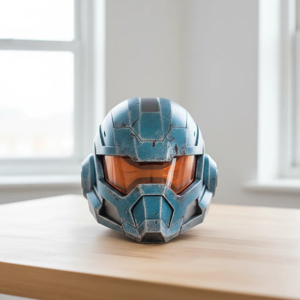 A 3D-printed painted PLA+ cosplay prop
